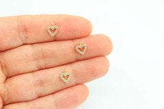 Altın Kap. Zirkonlu Mini Kalp