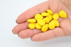 Flat Drop Boncuk Sarı 25gr