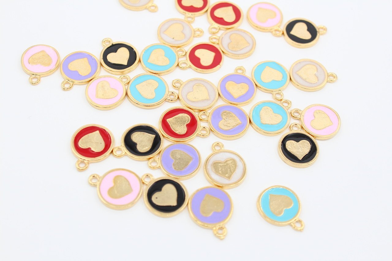 Altın Kap. Küçük Yuvarlak İçi Kalp