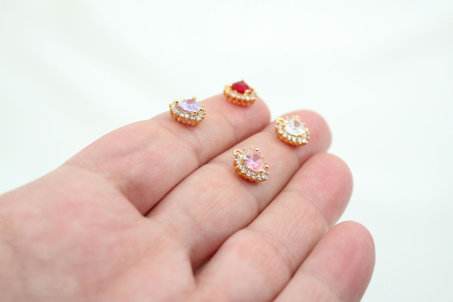 Altın Kaplama Küçük Kafesli Kalp