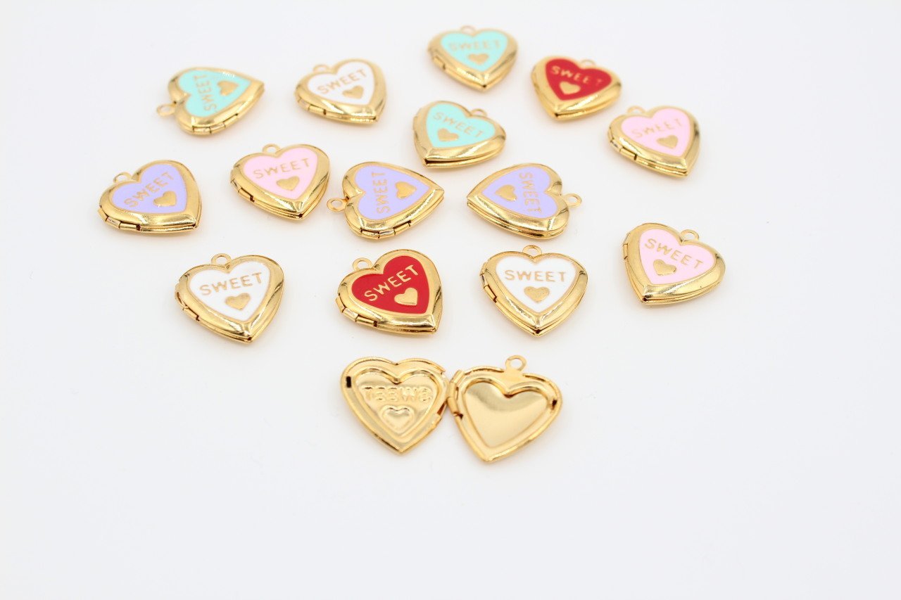 Altın Kap. Love Açılır Kapaklı Kalp