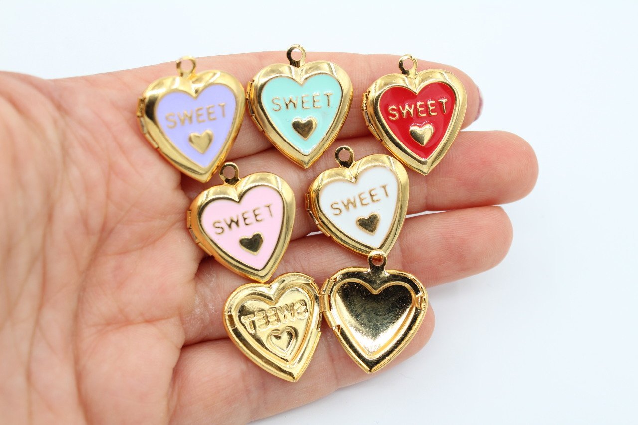 Altın Kap. Sweet Açılır Kapaklı Kalp