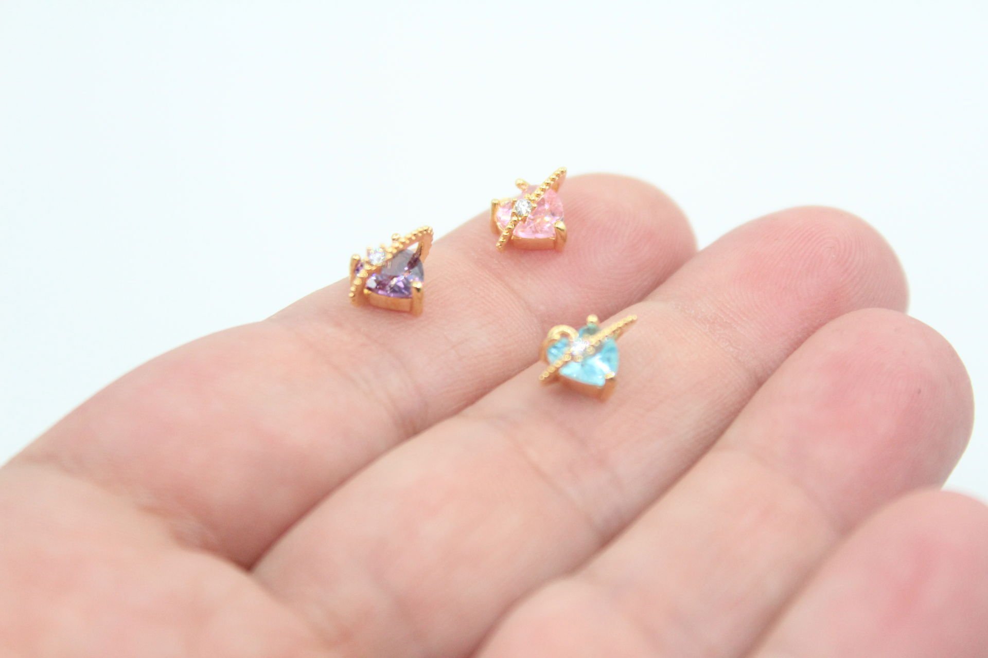 Altın Kaplama Kalpli Gezegen Kolye Ucu