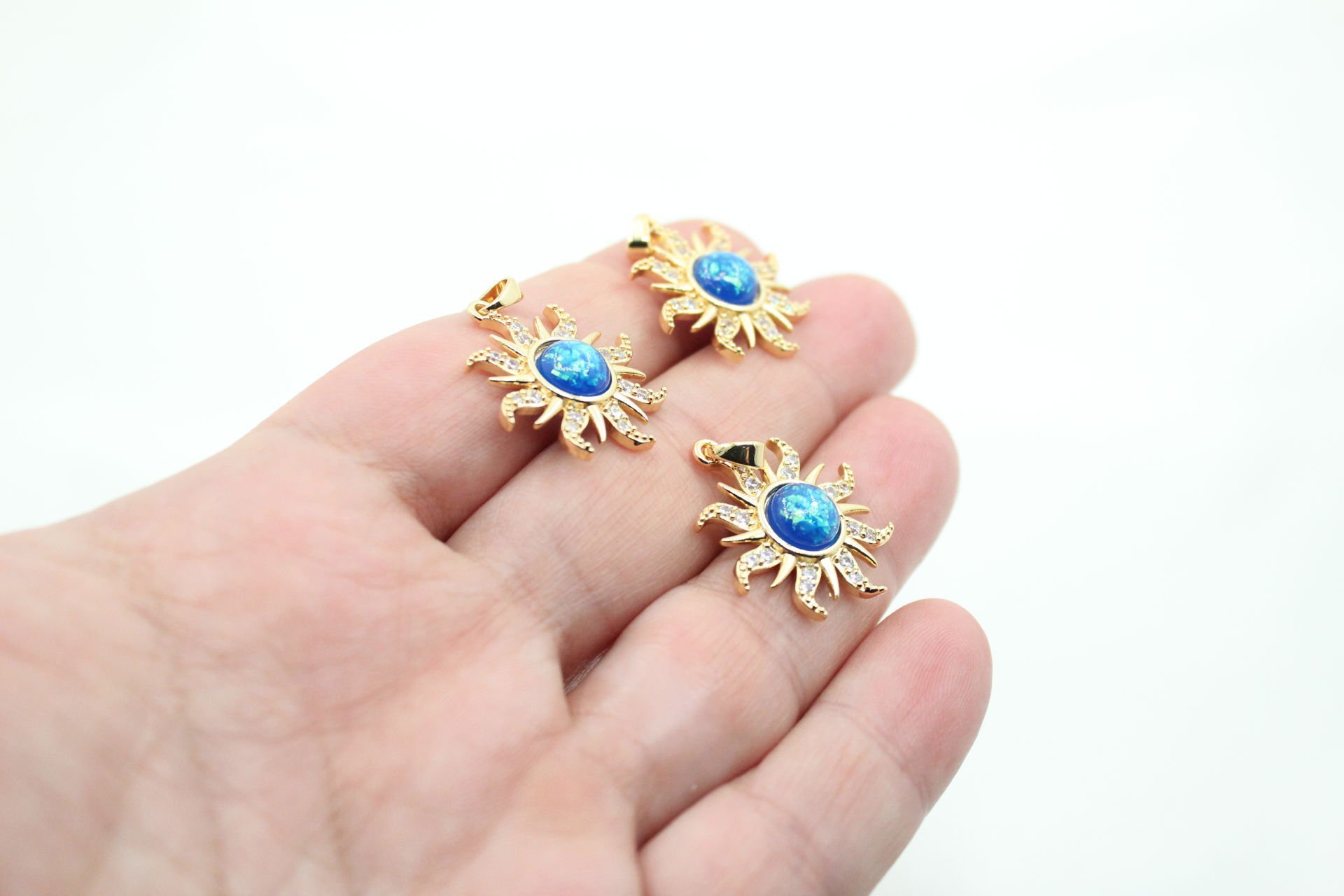 Altın Kaplama İthal Mavi Güneş