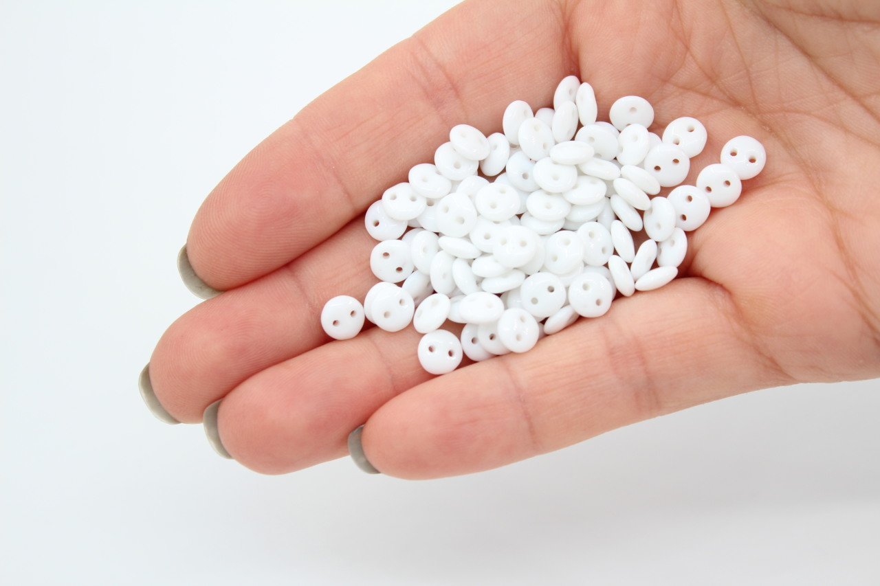 Button Boncuk Beyaz 25gr