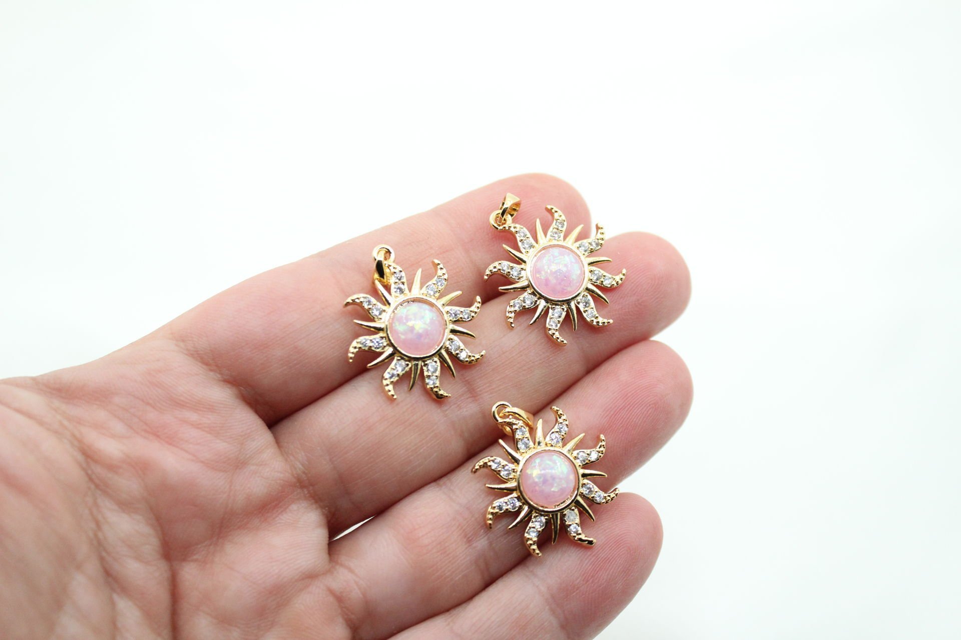 Altın Kaplama İthal Pembe Güneş