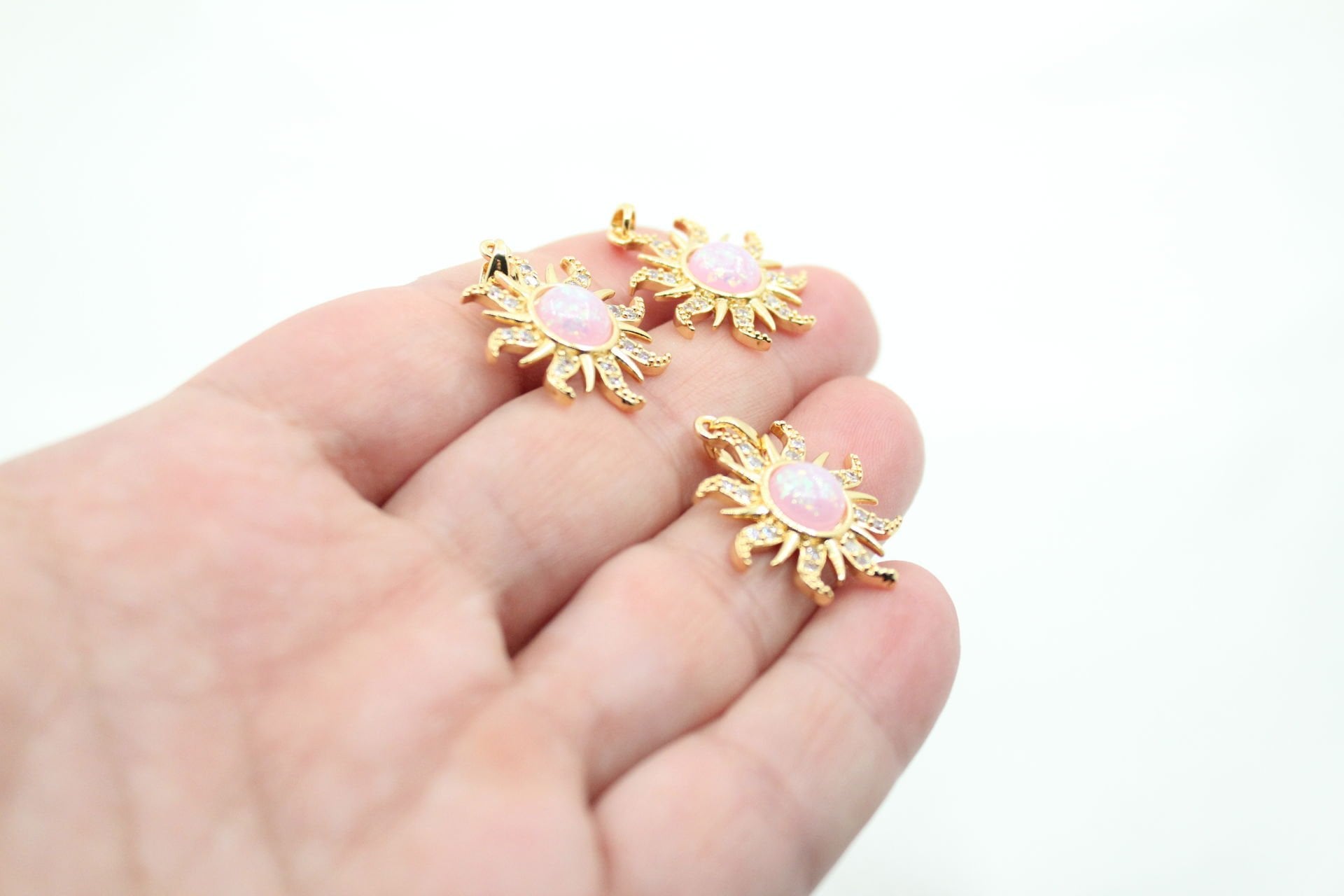 Altın Kaplama İthal Pembe Güneş