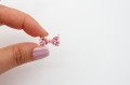 Altın Kap. Zirkonlu Fiyonk Pembe