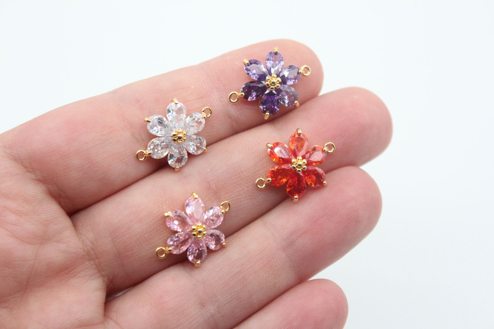 Altın Kaplama Damla Zirkonlu Bileklik Aparatı