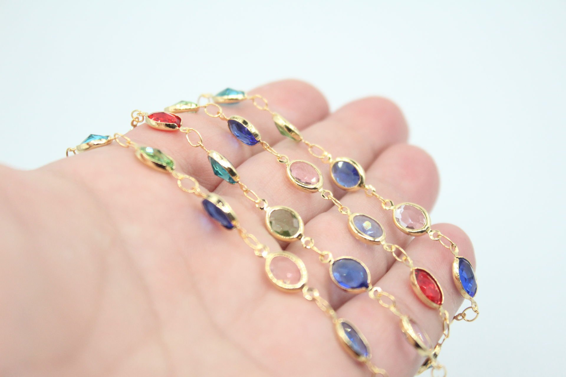 Altın Kaplama Mix Oval Zincir