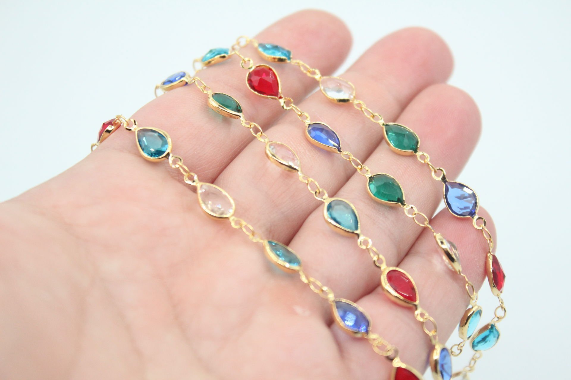 Altın Kaplama Mix Damla Zincir