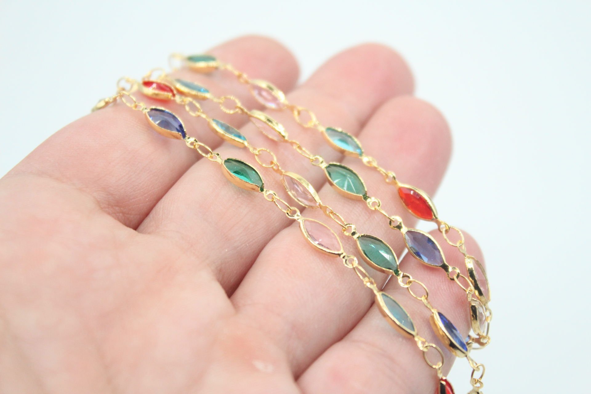 Altın Kaplama Mix Mekik Zincir