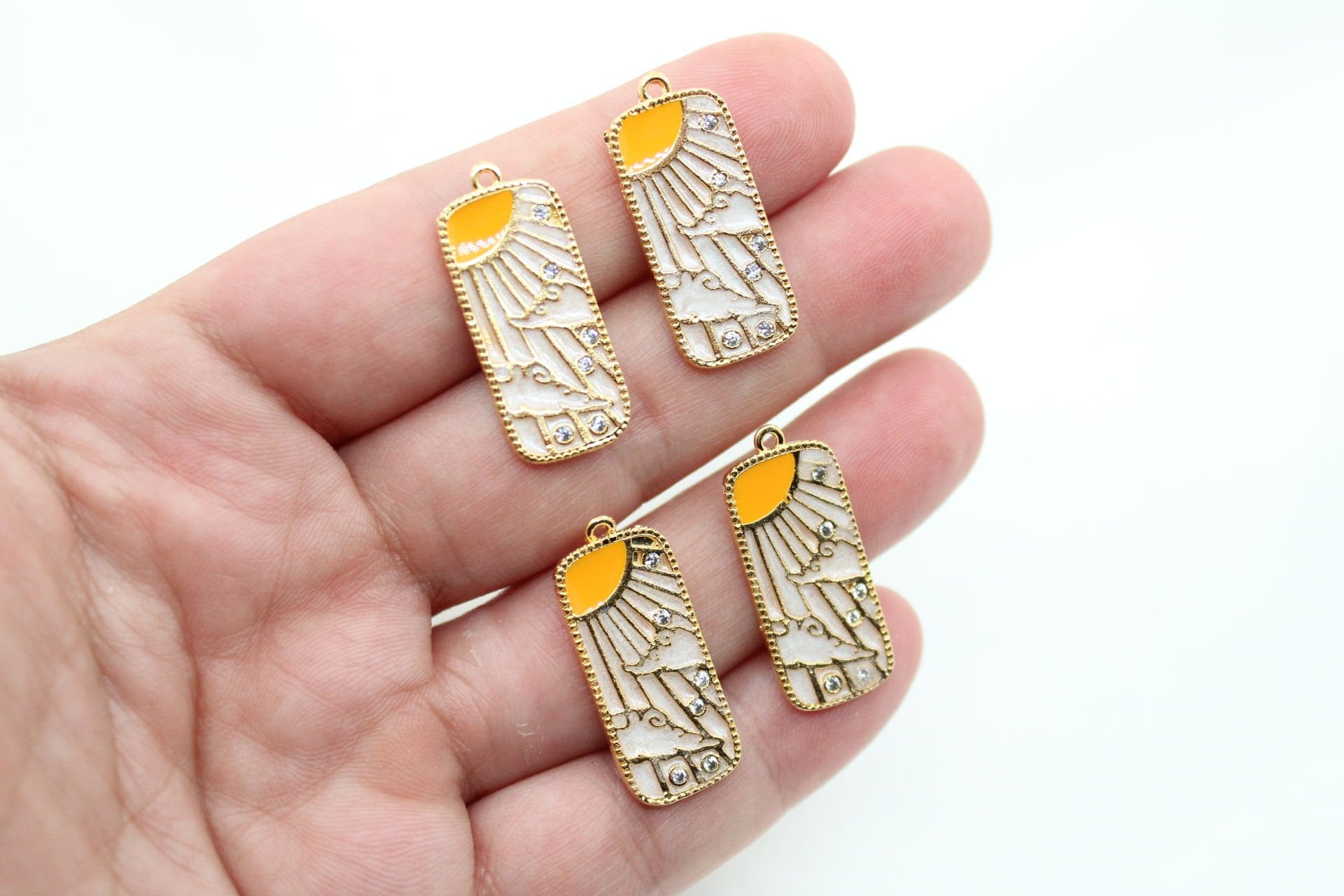 Altın Kaplama 4 Element Hava Kolye Ucu