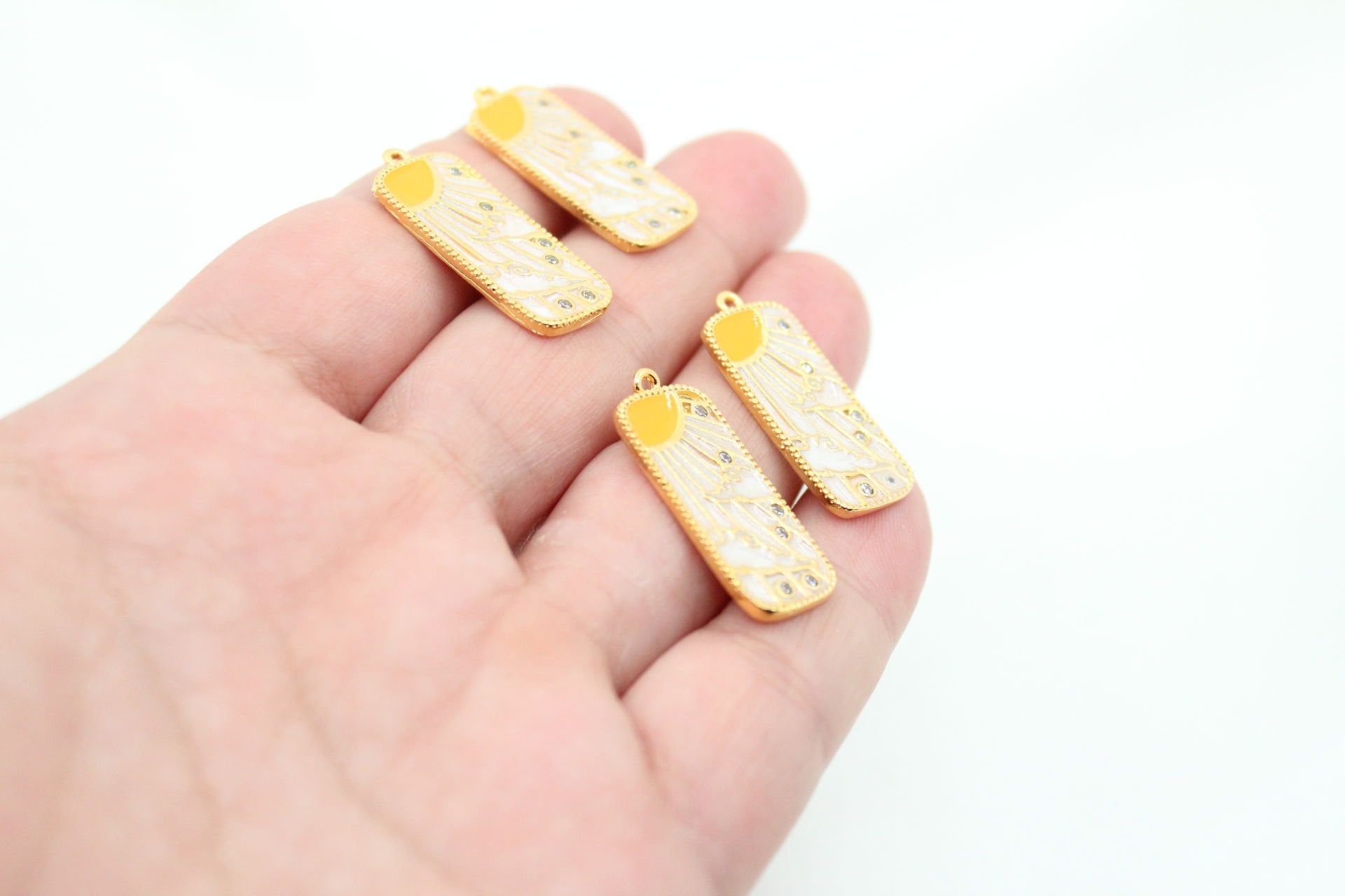 Altın Kaplama 4 Element Hava Kolye Ucu