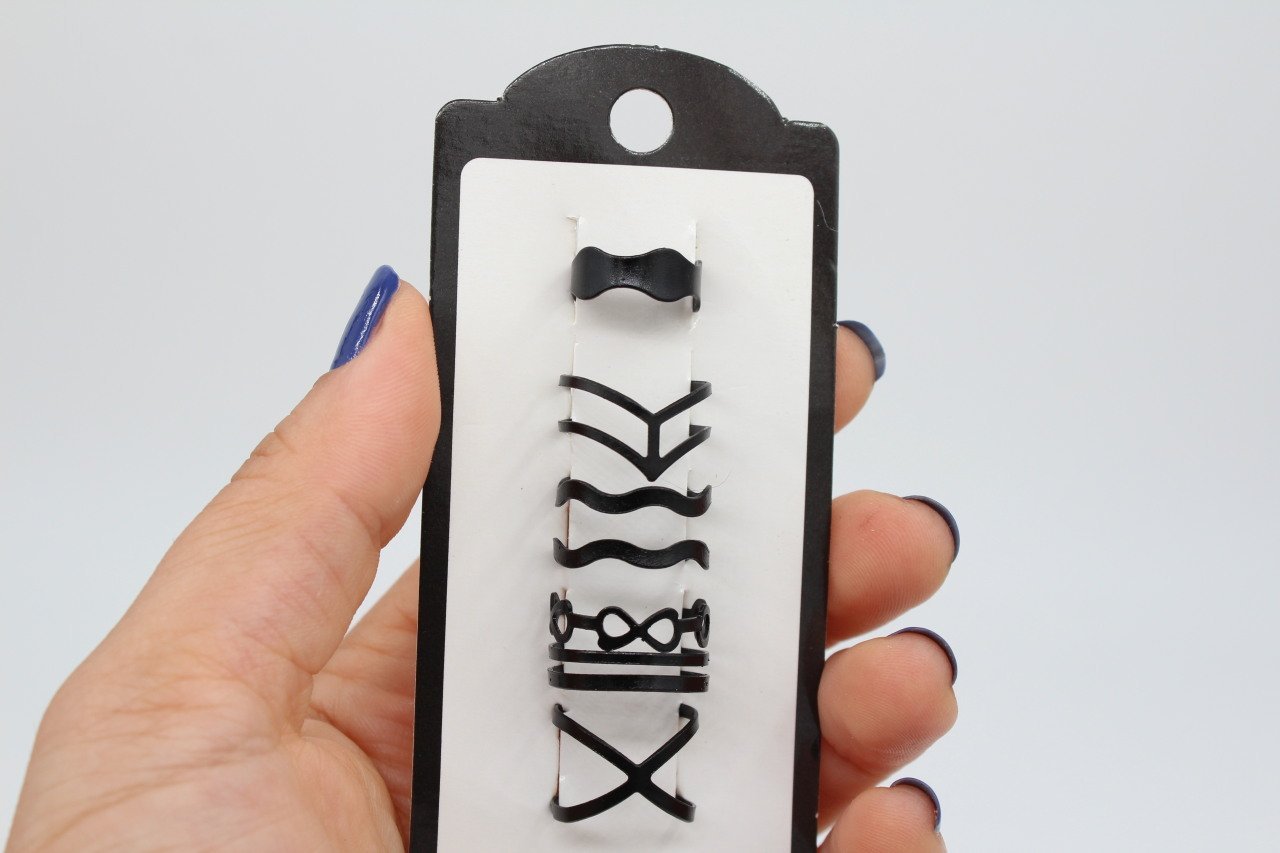 Eklem Yüzükler Siyah Renk