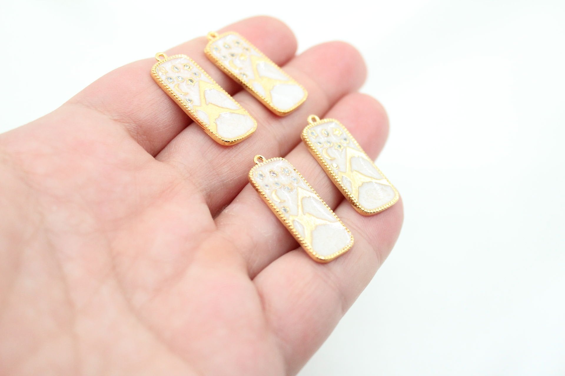 Altın Kaplama 4 Element Toprak Kolye Ucu