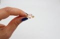 Altın Kap. 8mm Buzlu Pembe Kalp Zirkonlu Yüzük