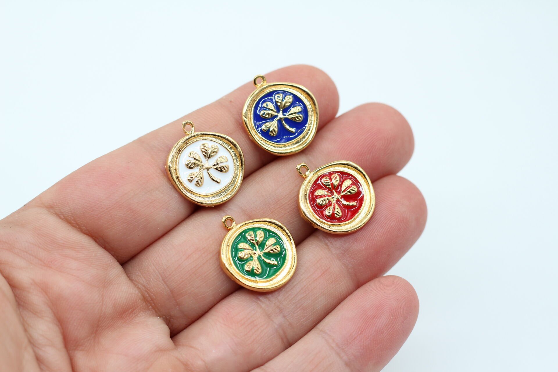 Altın Kaplama Mineli Otantik Yonca