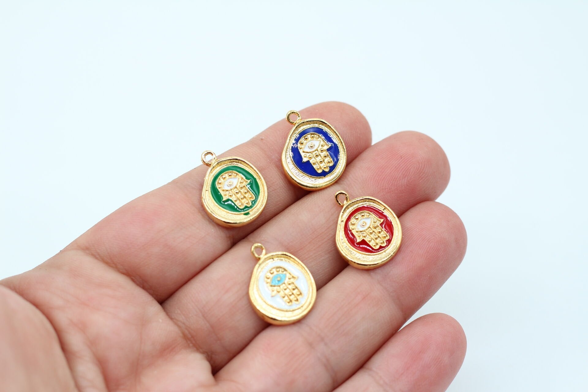 Altın Kaplama Mineli Fatma Ana Eli