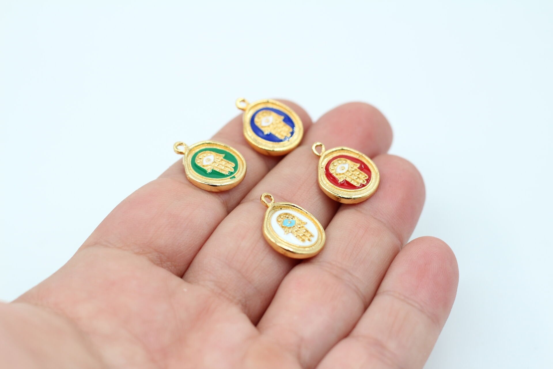 Altın Kaplama Mineli Fatma Ana Eli