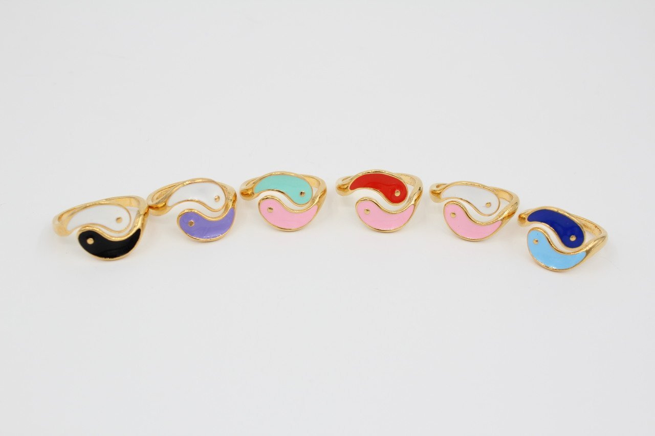 Altın Kap. İkili Yinyang Yüzük