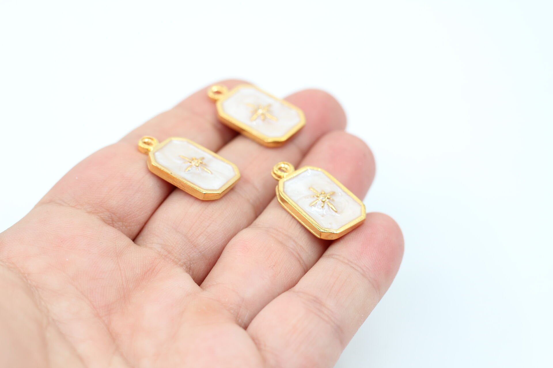 Altın Kaplama Mineli Taşlı Kutup Yıldızı