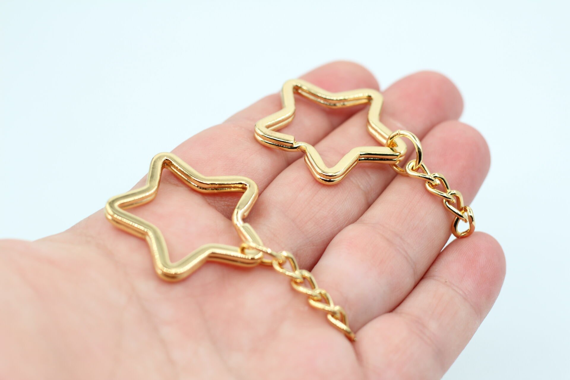 Altın Kaplama Yıldız Anahtarlık