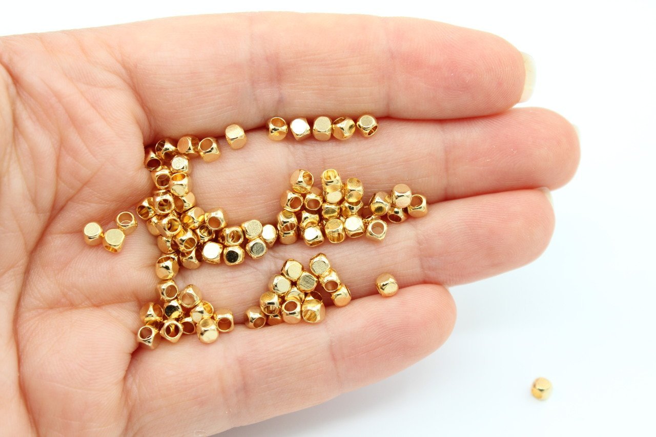 Altın Kap. 3mm Küp 5gr