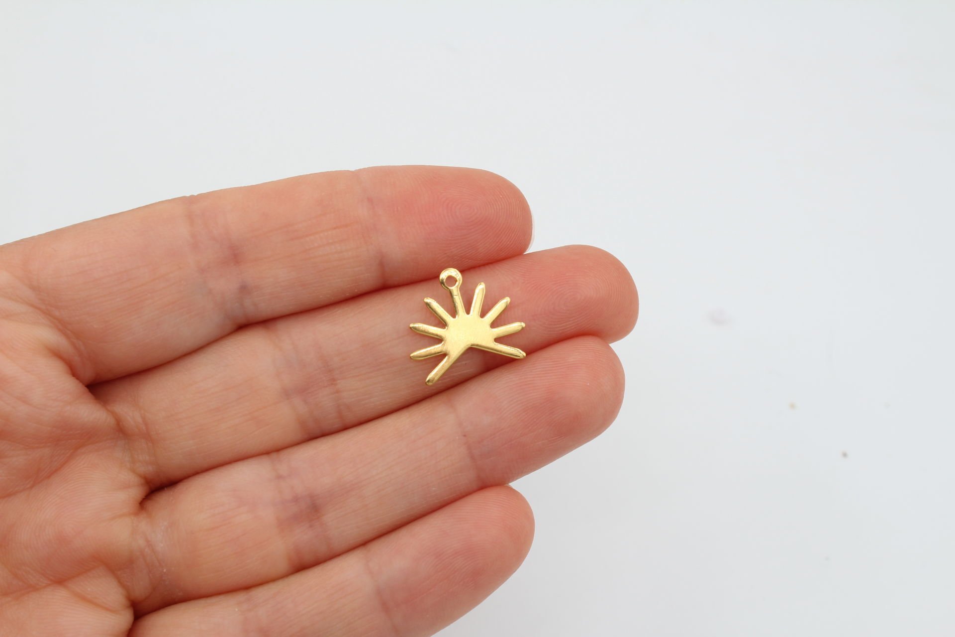 Altın Kaplama Mini Güneş Sembolü