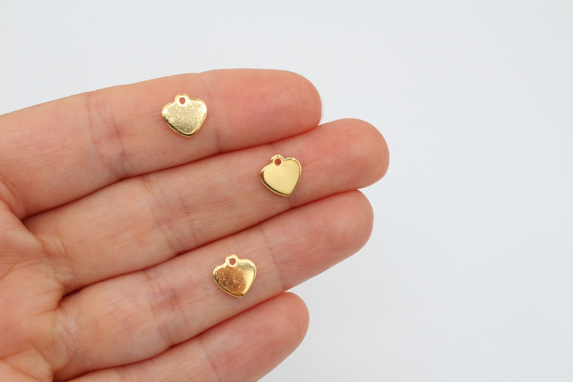 Altın Kaplama Mini Kulplu Kalp