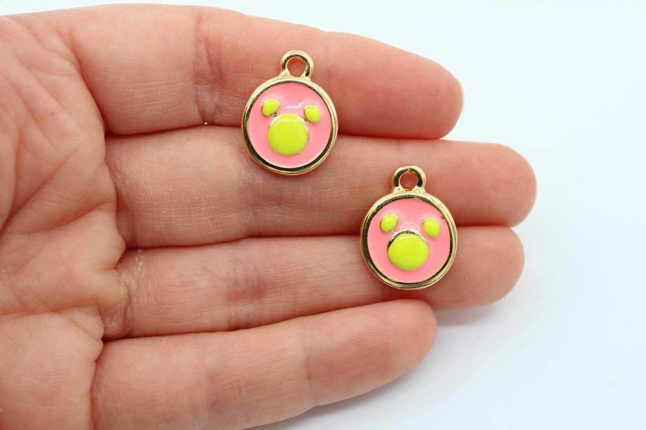 Altın Kap. Mickey Neon Pembe