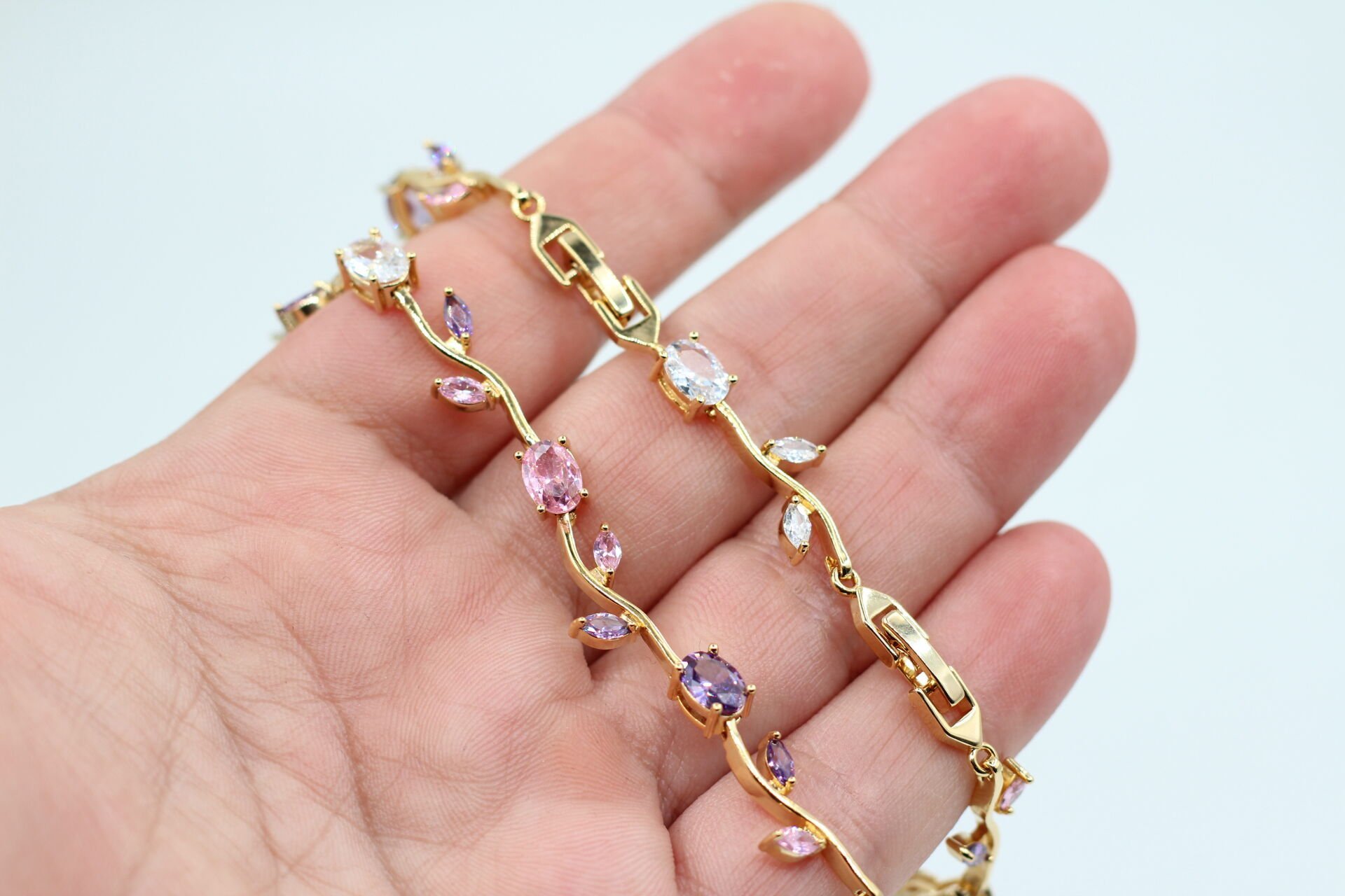 Altın Kaplama TULİP Su Yolu Bileklik