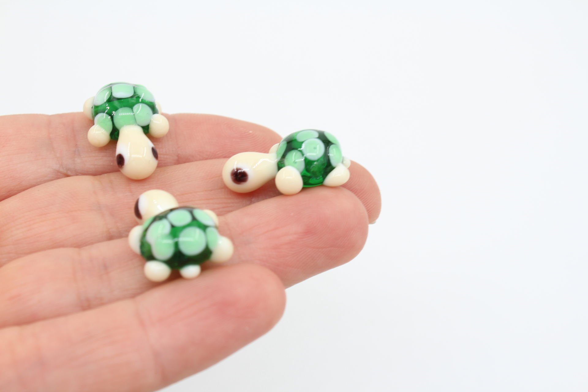 Şeffaf Yeşil Kaplumbağa Murano