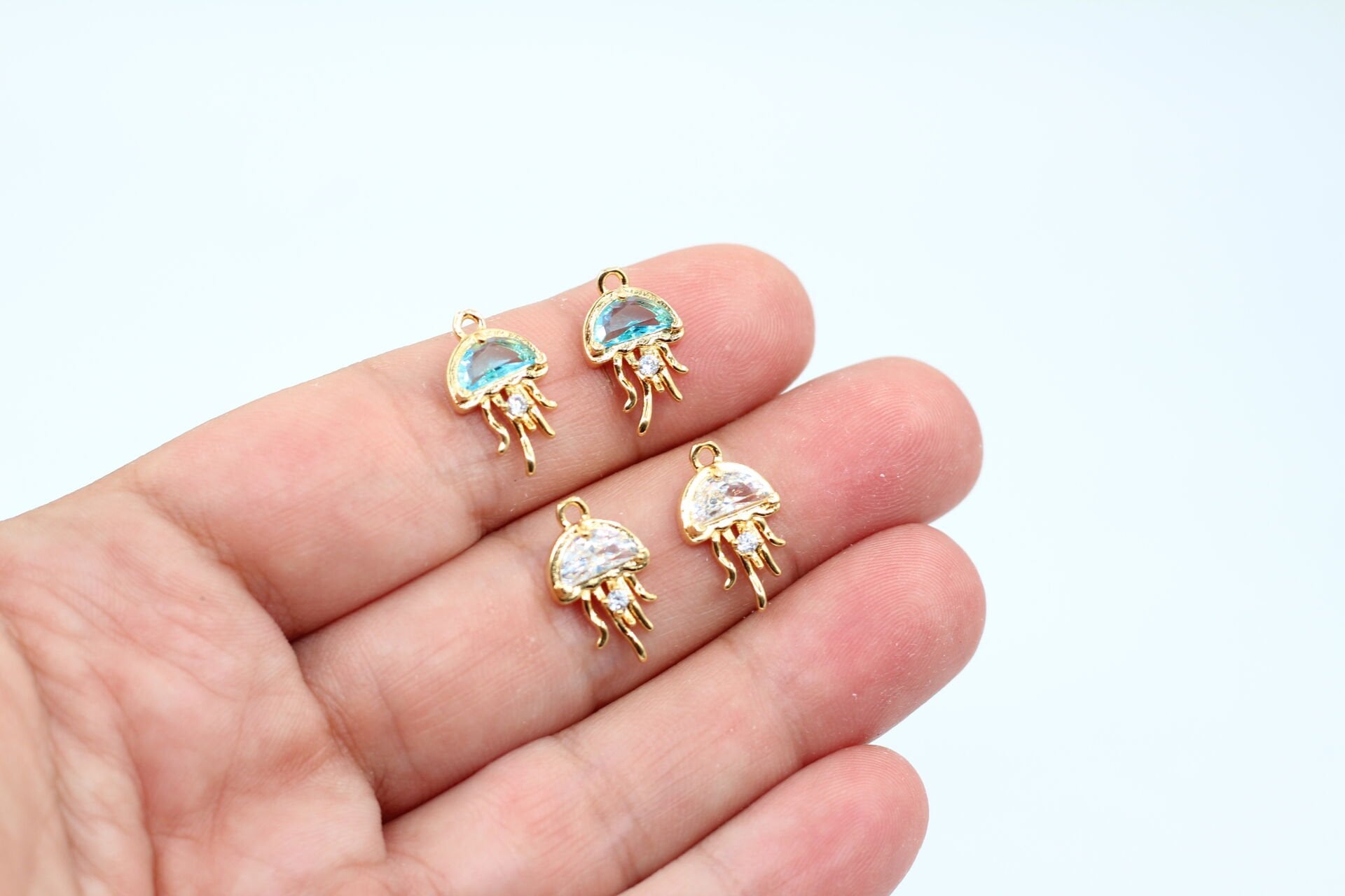 Altın Kaplama Zirkonlu Deniz Anası