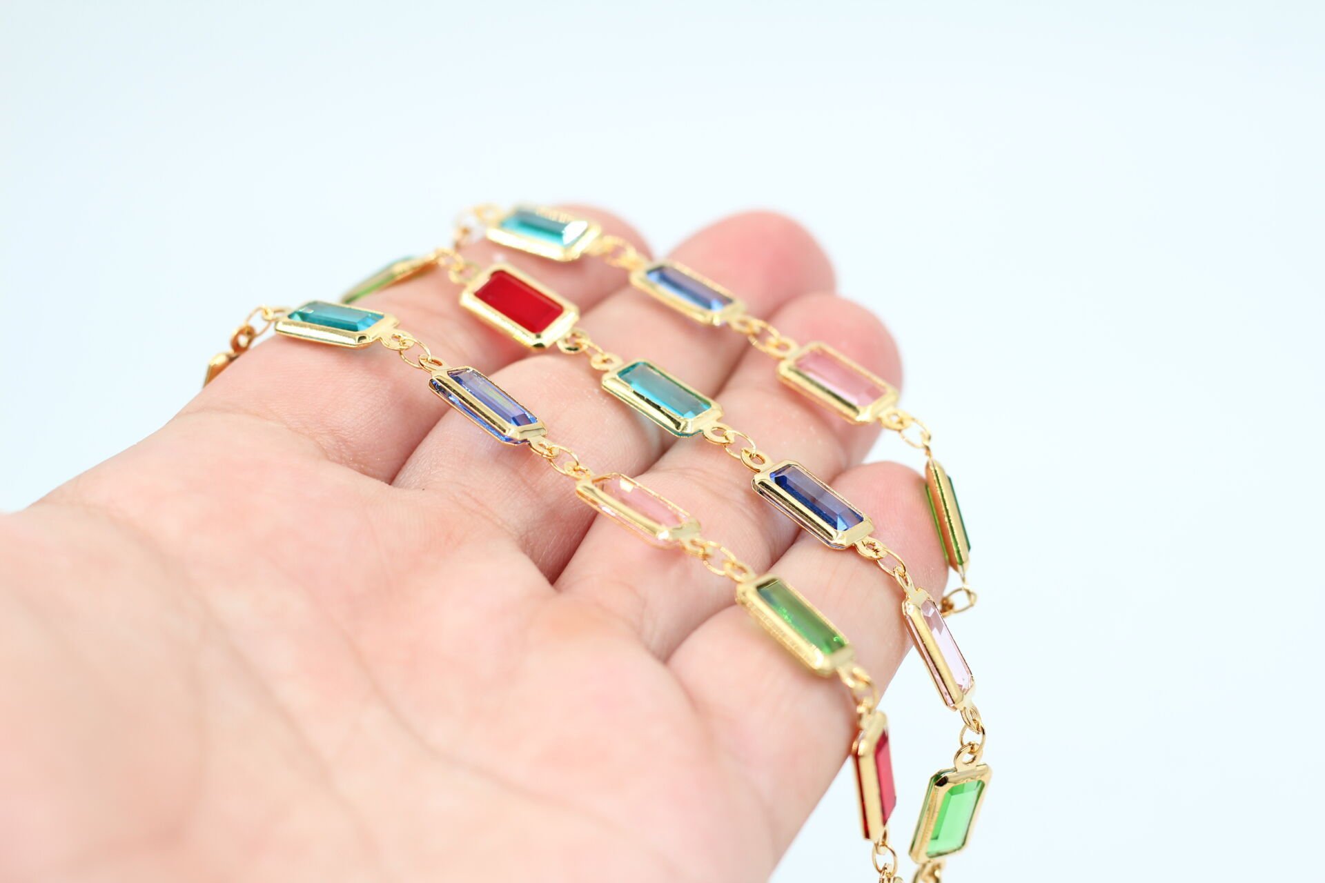 Altın Kaplama Mix Büyük Baget Zincir