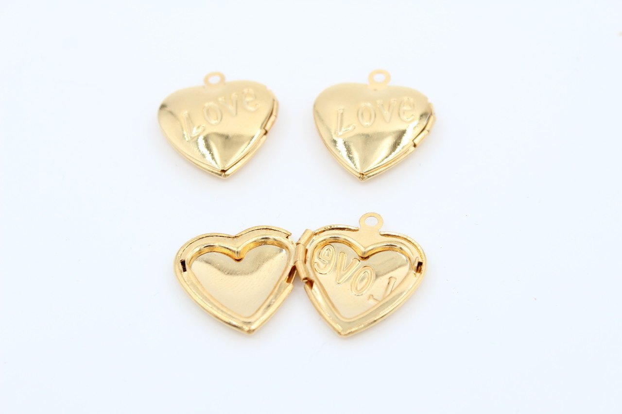 Altın Kap. Love Açılır Kapaklı Kalp