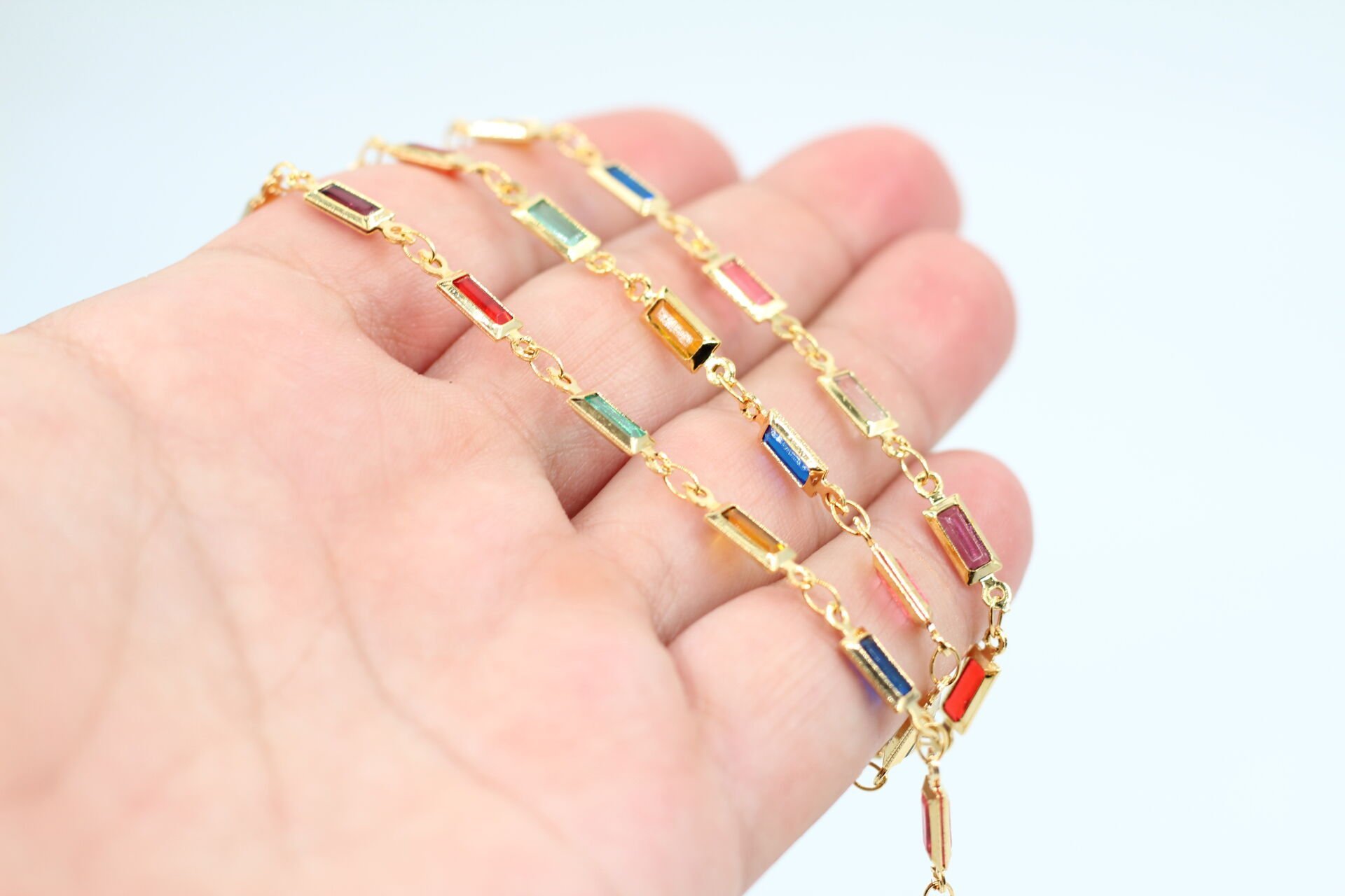 Altın Kaplama Mix Küçük Baget Zincir