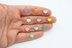 Altın Kap. Mini Mineli Kalp