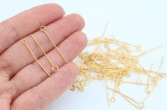 Altın Kap. 3cm Halkalı Çivi 2,5gr