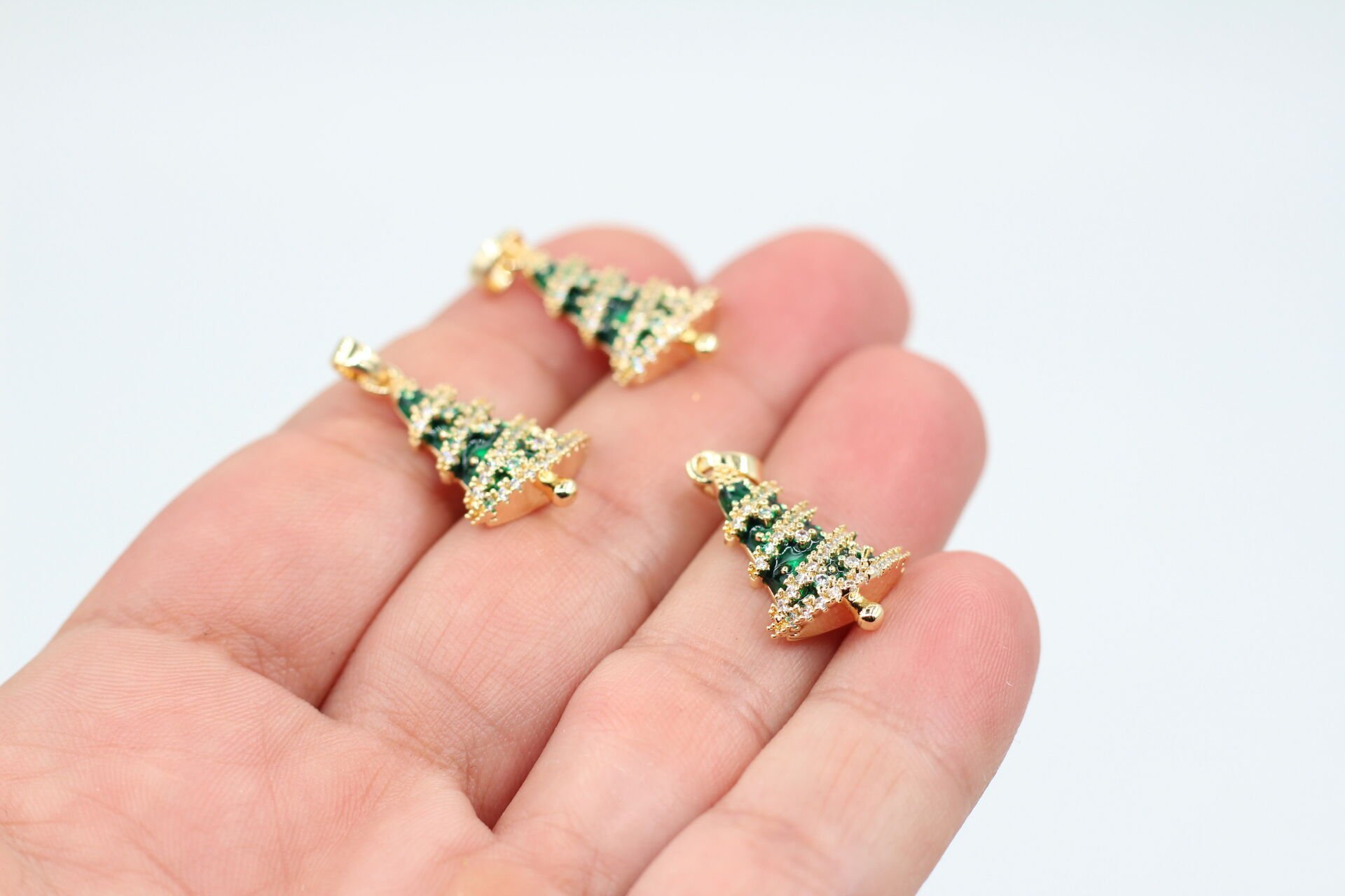 Altın Kaplama Mineli-Zirkonlu Yılbaşı Ağacı