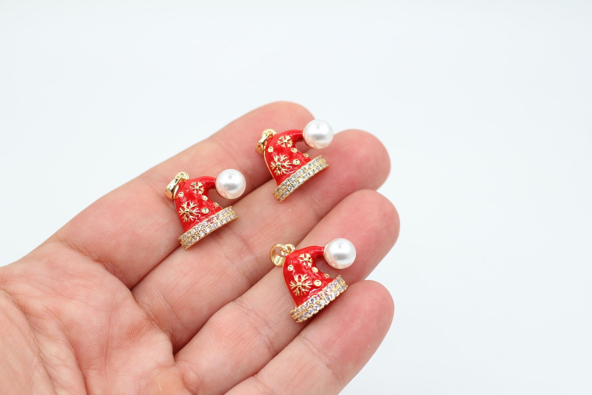 Altın Kaplama Mineli-Zirkonlu Yılbaşı Şapkası