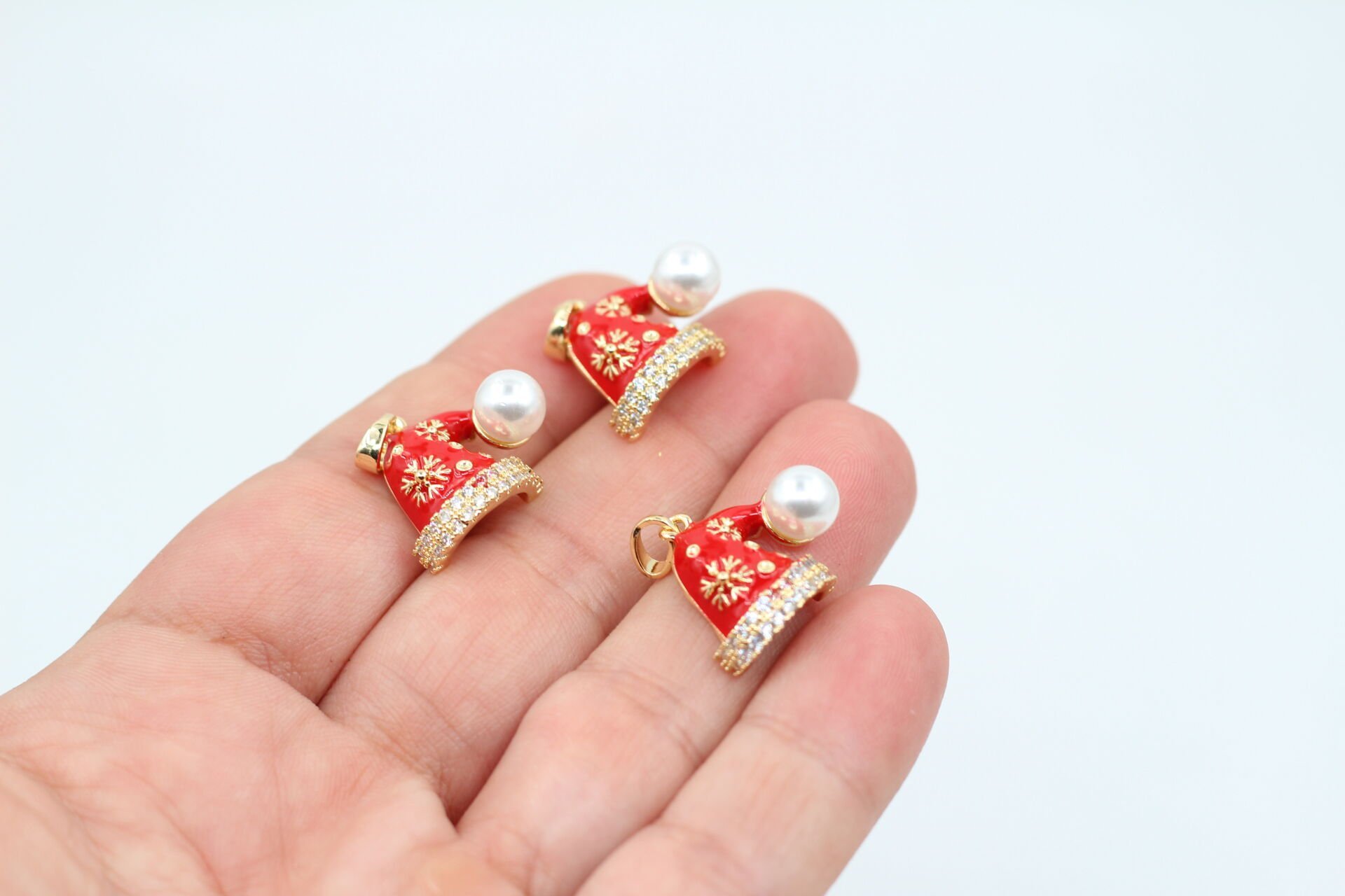 Altın Kaplama Mineli-Zirkonlu Yılbaşı Şapkası