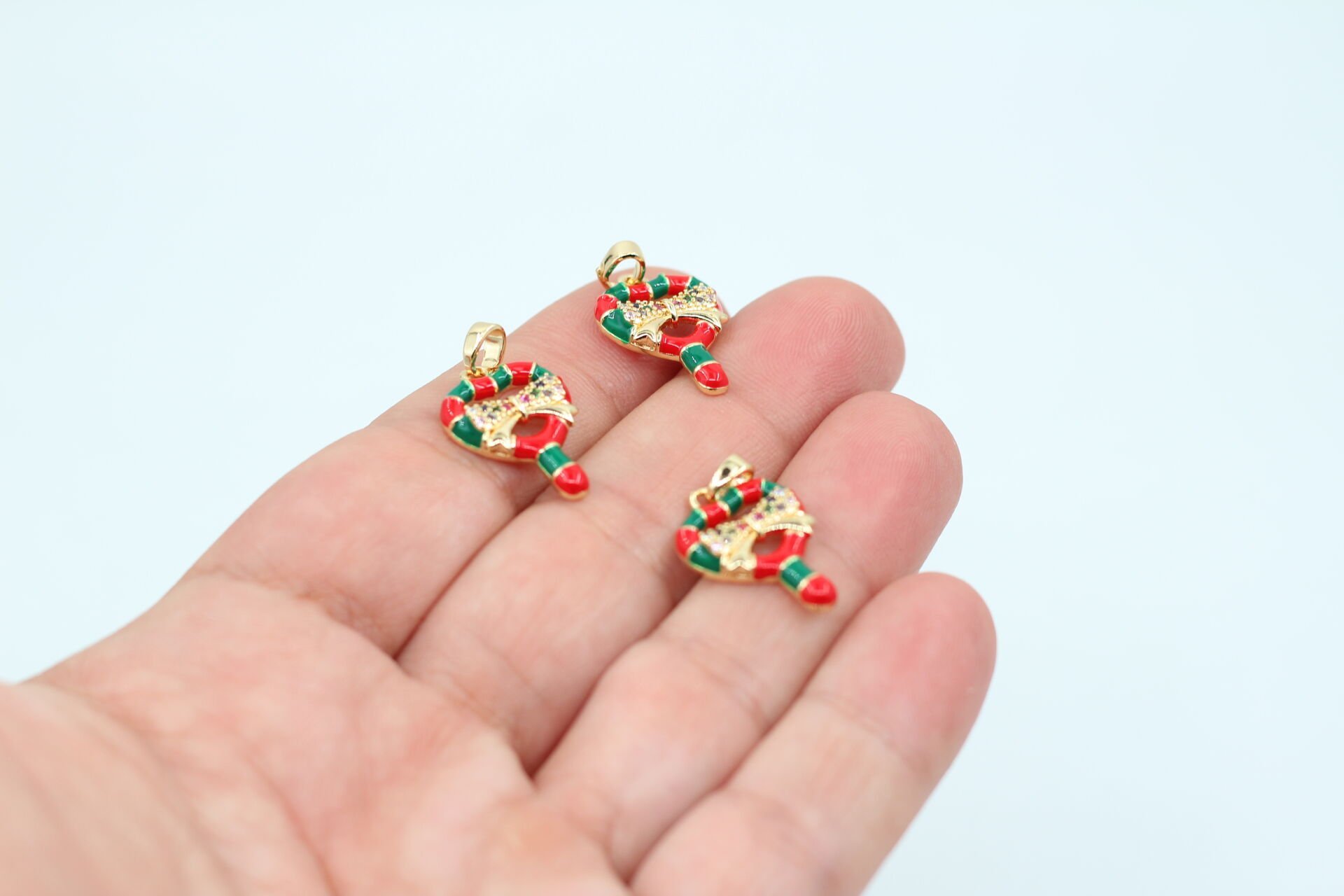 Altın Kaplama Mineli-Zirkonlu Yılbaşı Süsü