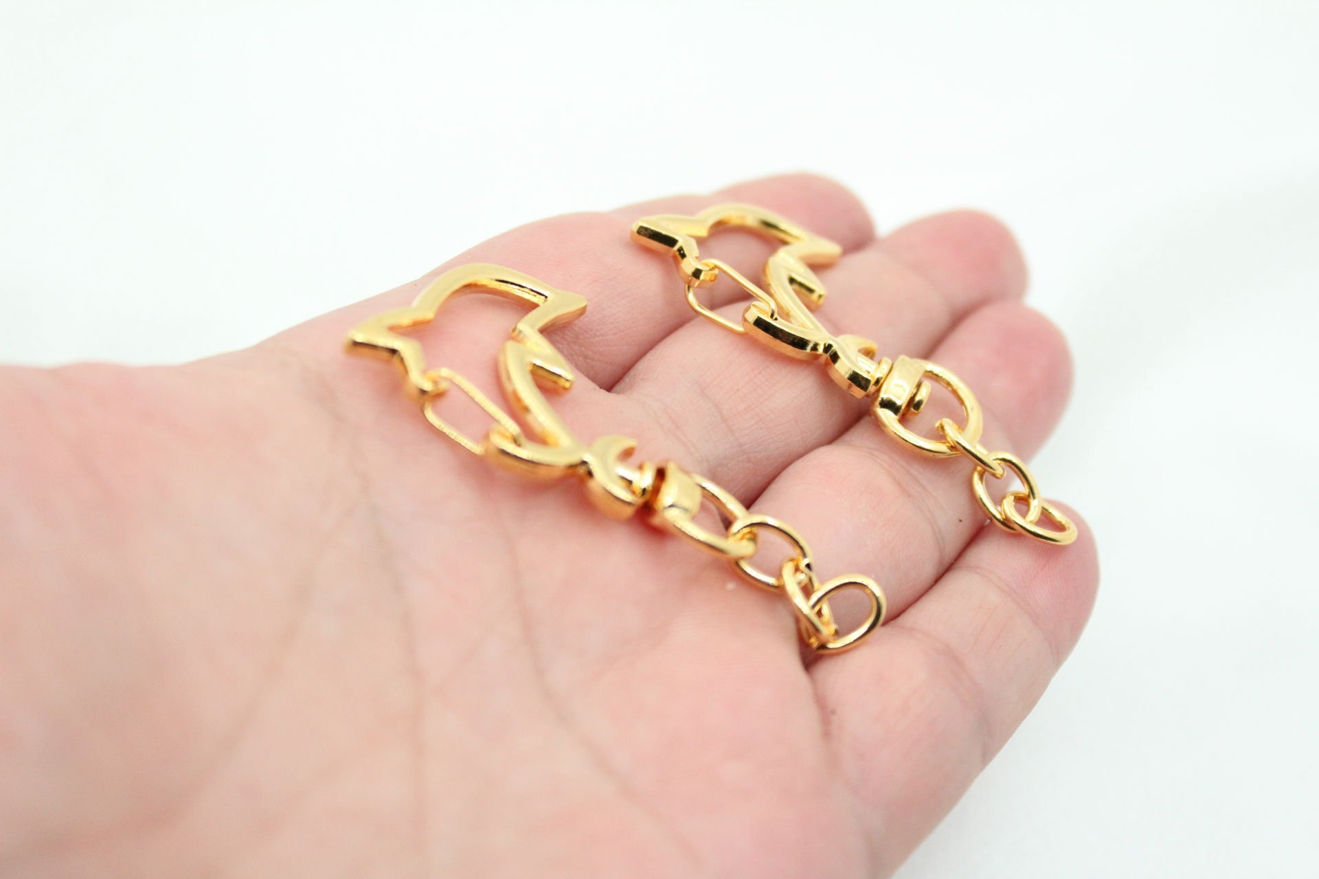 Altın Kaplama Yunus Anahtarlık