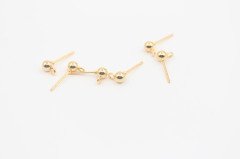 Altın Kap. 4mm Top Çivi Küpe