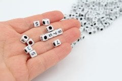 Beyaz Siyah Rakam 50gr