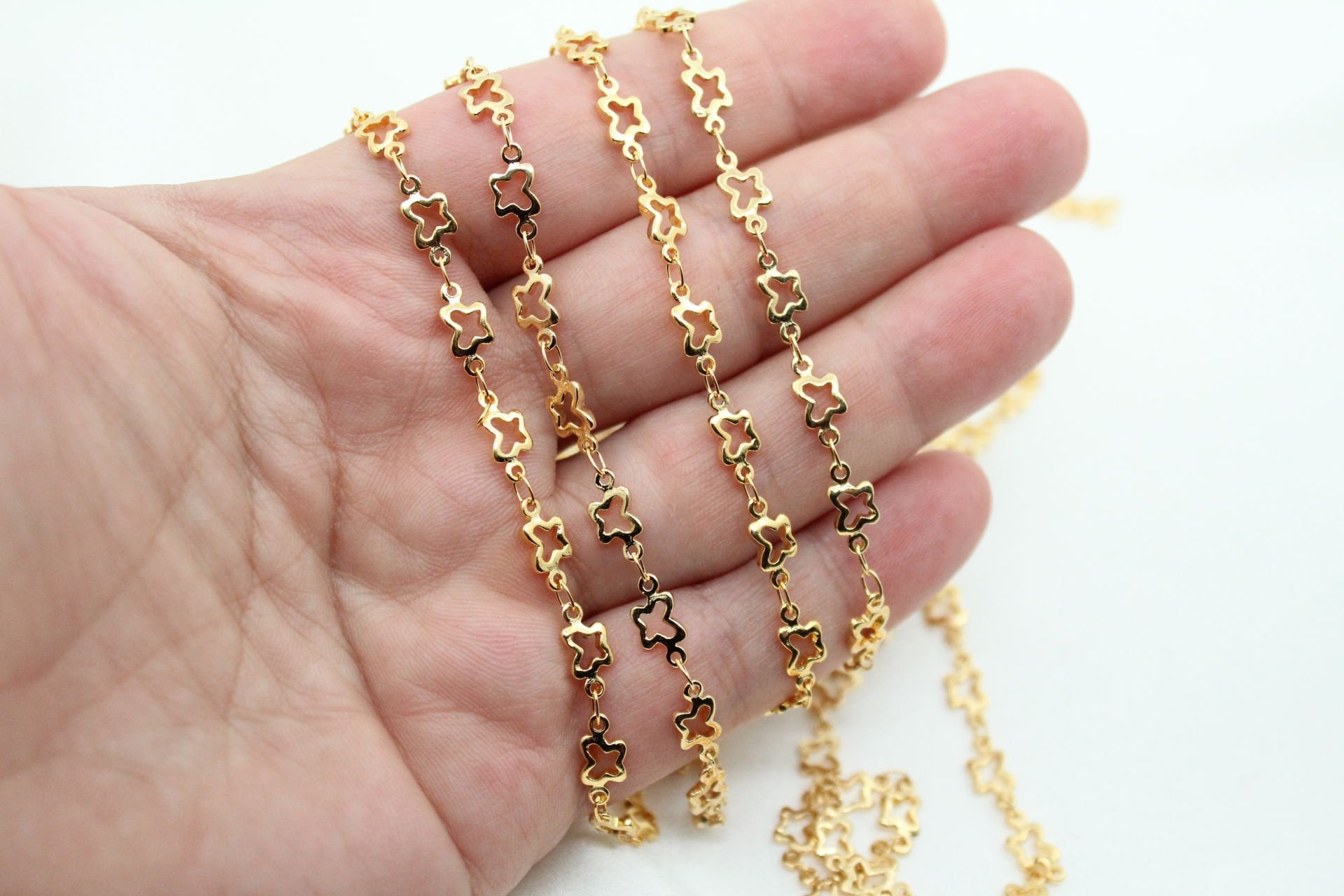 Altın Kaplama Kelebek Zincir