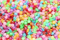 Basık Renkli Şekiller Boncuk 10gr