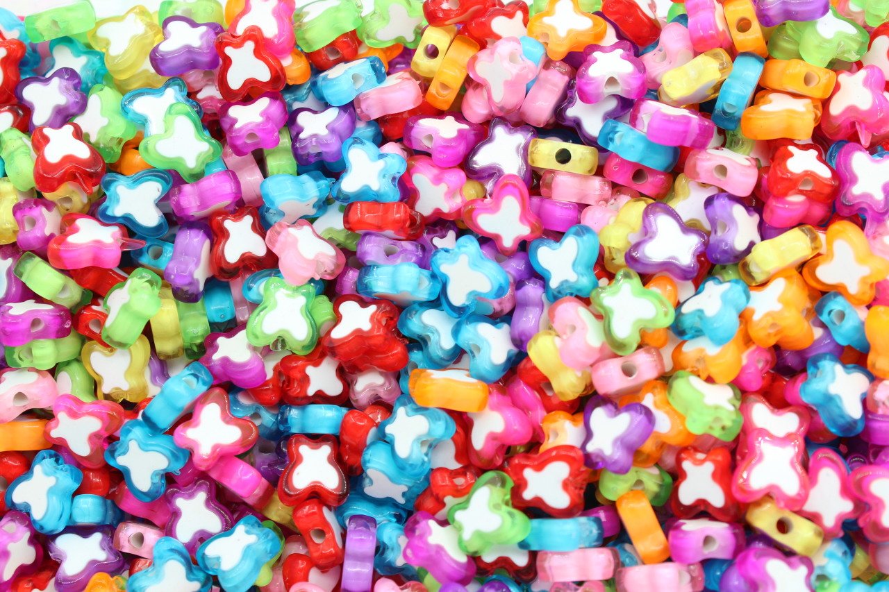 Renkli İçi Beyaz Kelebek 10gr