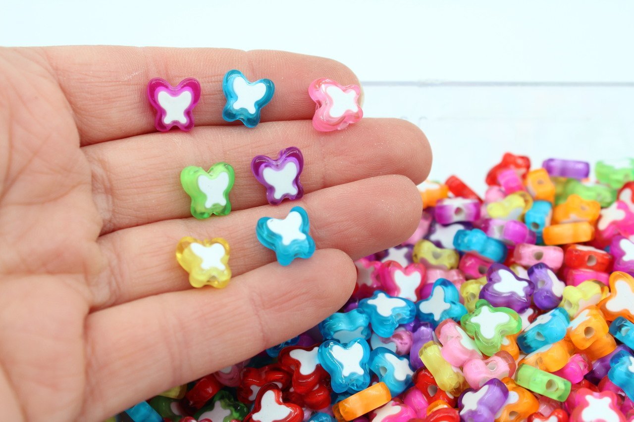 Renkli İçi Beyaz Kelebek 10gr